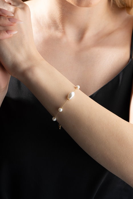 Heliophilia Silver Pulsera Dorado y Blanco Heliophilia Silver Pulsera Dorado y Blanco